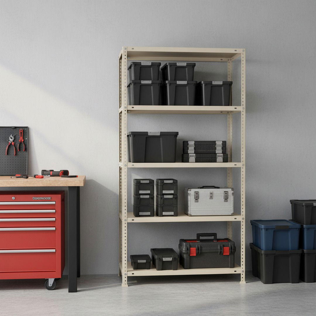 SCHRAUBREGAL PANDA TALL | HxBxT 200x110x30cm | 5 Fachböden | Fachlast 90kg | Weiß - Weiß, Metall (110/200/30cm) - PROREGAL