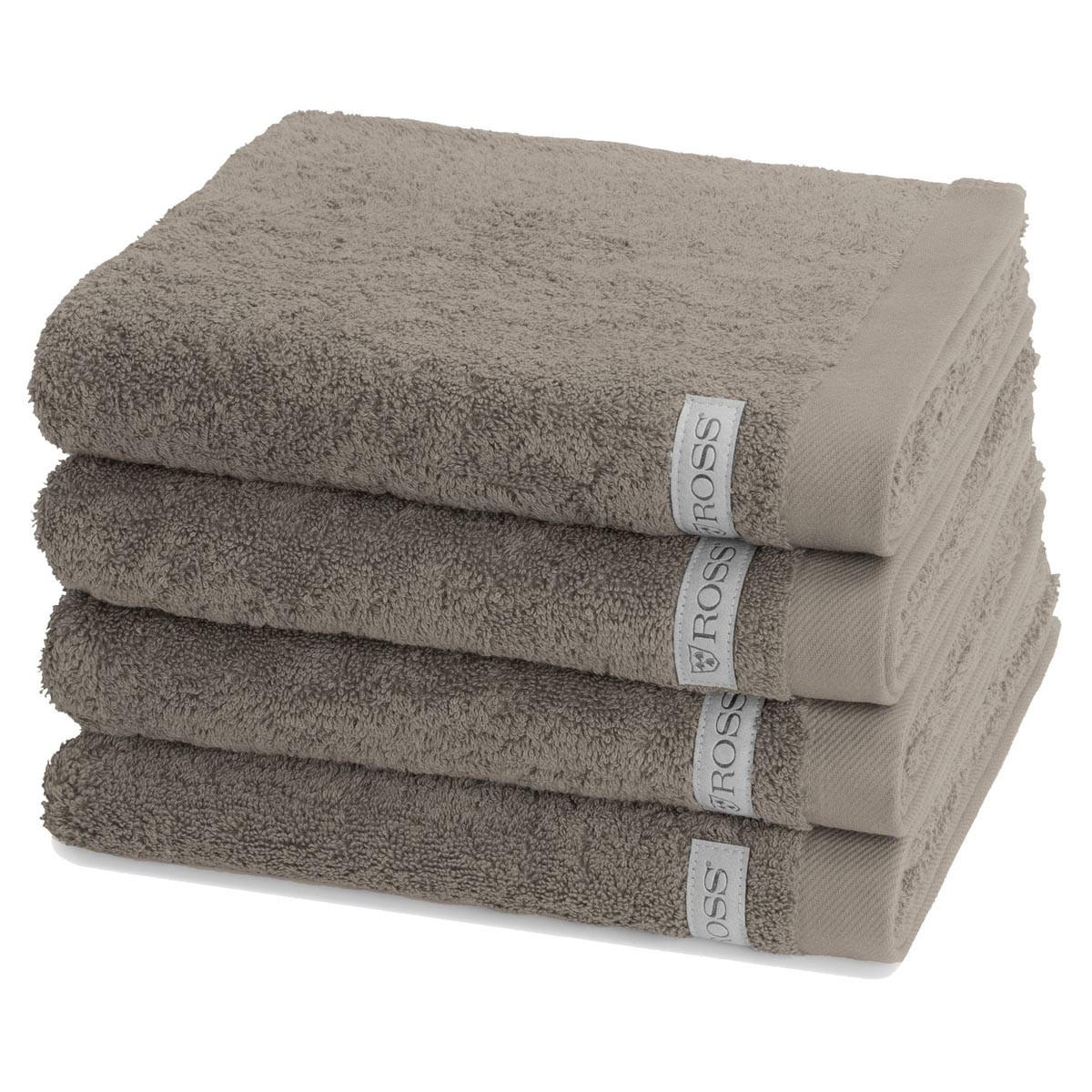 HANDTUCH Sinfonie 4er-Set - Taupe, Textil (50/100cm) - Ross