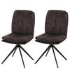 ESSZIMMERSTUHL Anthrazit 2er-Set - Anthrazit, Textil (47/90/56cm) - MCW