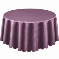 TISCHDECKE 135 cm rund Ornamente Lila - Lila, Textil (135cm) - TiborTex