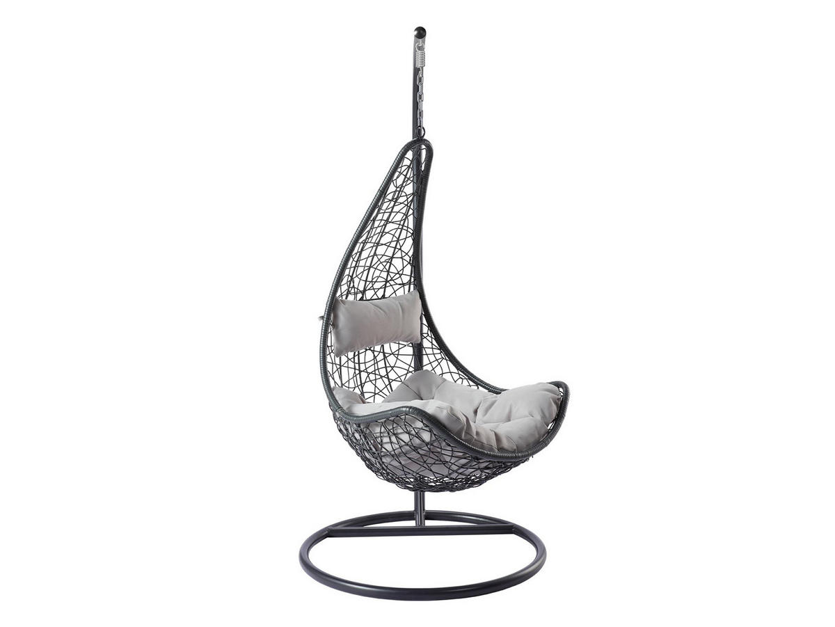 HÄNGESESSEL Boho - Grau, Metall (95/195/95cm) - MIRJAN24