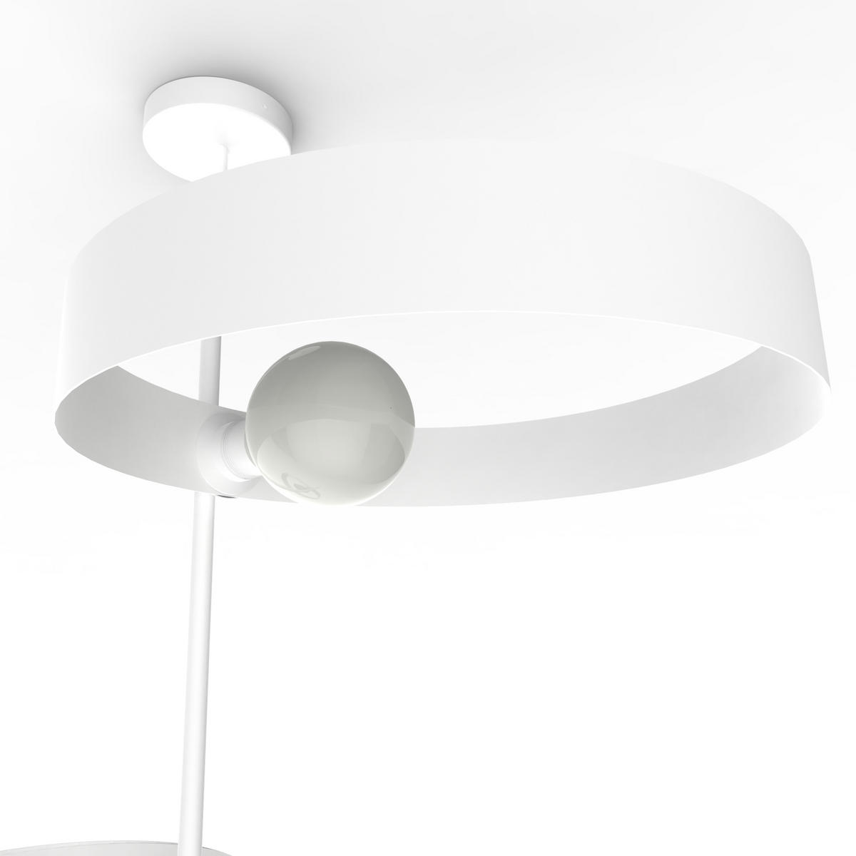 DECKENLEUCHTE - Weiß, Metall (40/70/80cm) - Lumicom