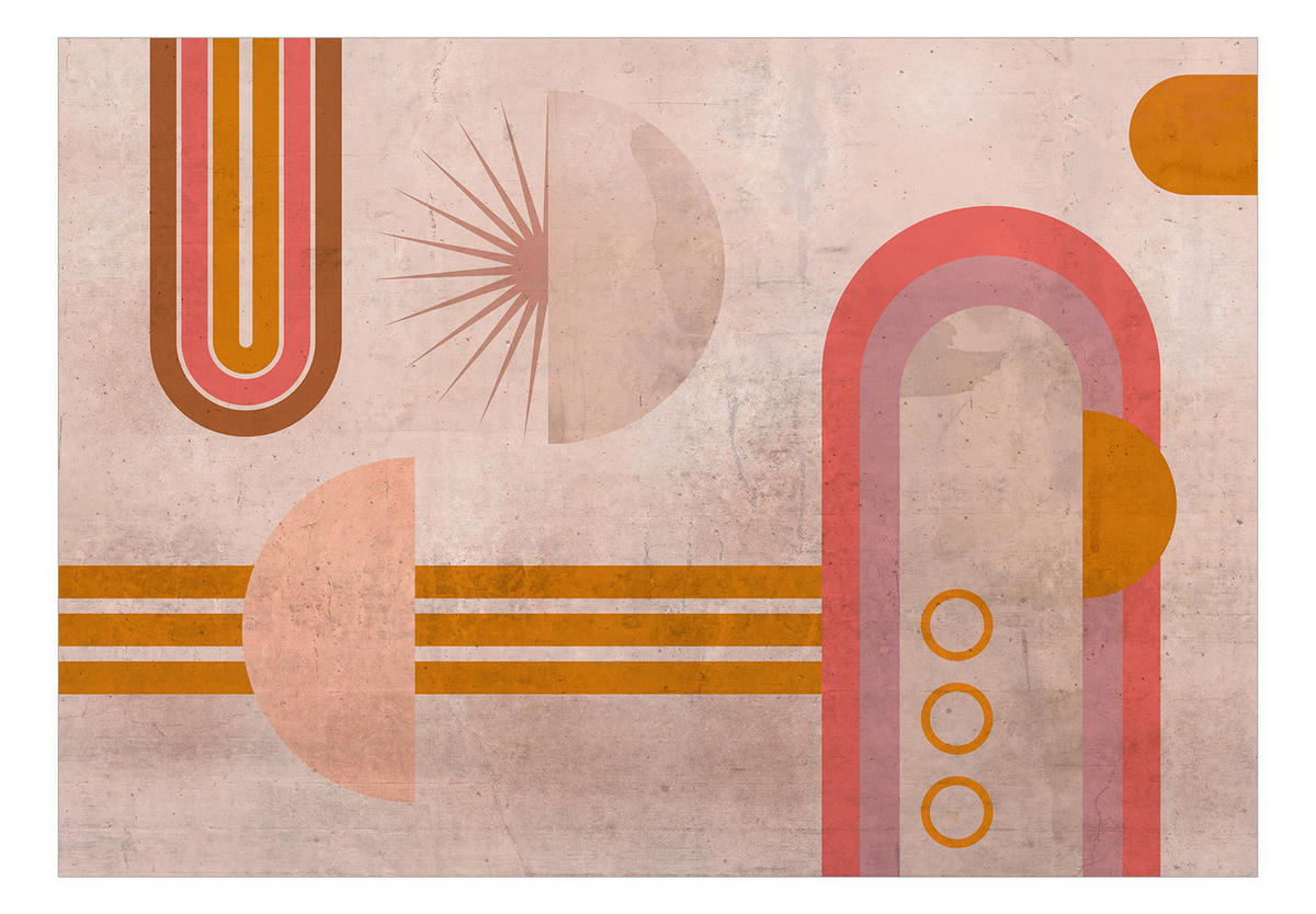 SELBSTKLEBENDE FOTOTAPETE 98/70 cm - Pink/Orange, Kunststoff/Textil (98/1cm) - KUNSTLOFT