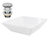 WASCHBECKEN - Weiß, Keramik (41/12/41cm) - ML-DESIGN