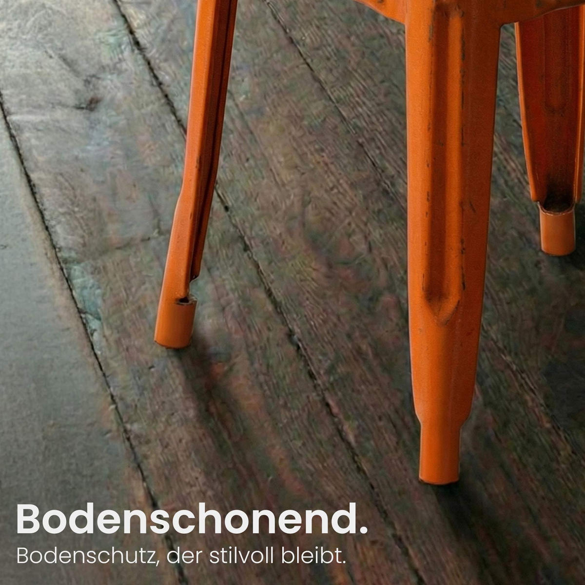 BARHOCKER Metall orange - Eukalyptusholzfarben/Orange, Metall (44/96/43cm) - CLP