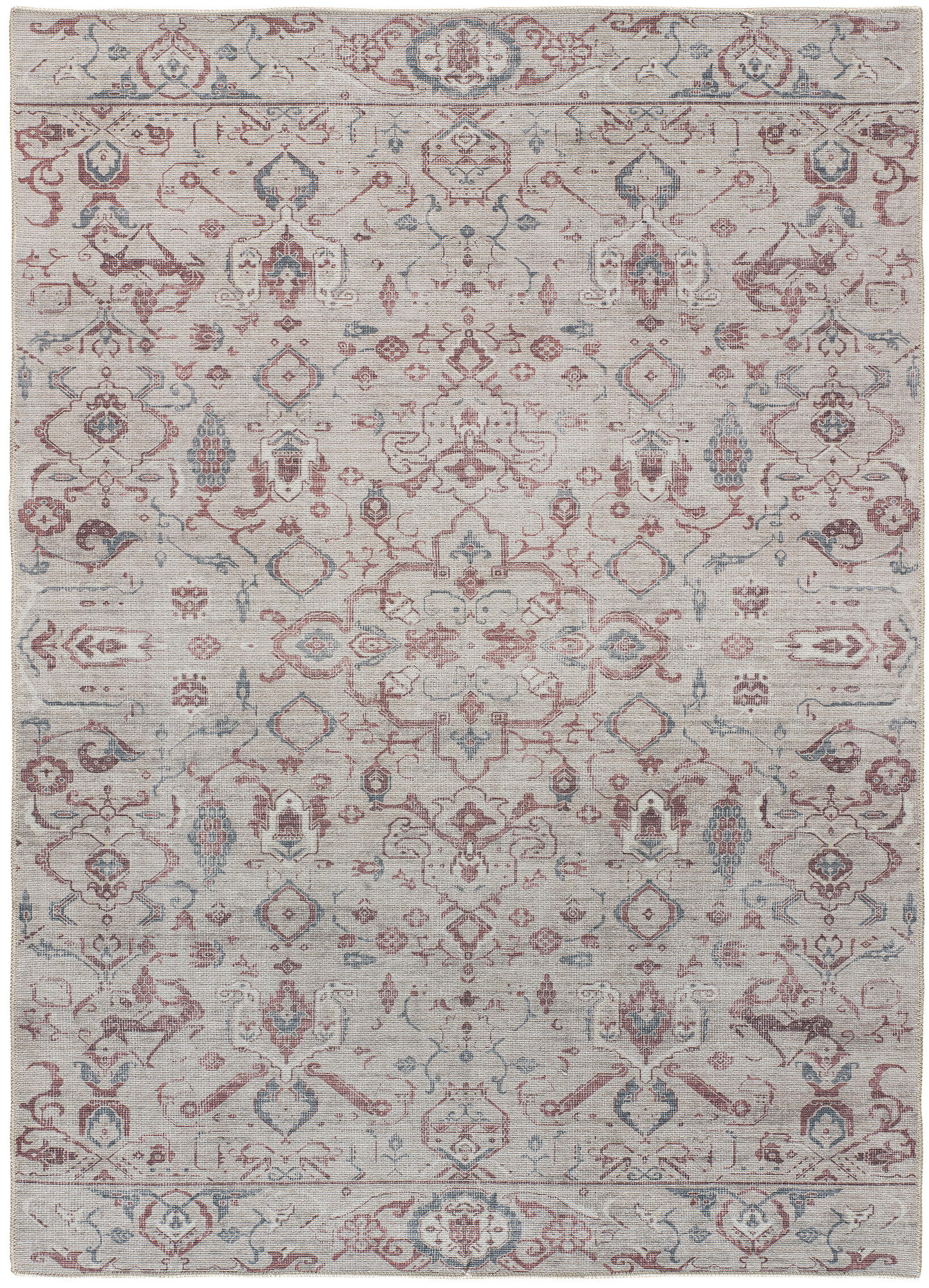VINTAGE-TEPPICH waschbar Taupe Mandala 80/150 cm - Taupe, Textil (80/150cm) - Atticgo