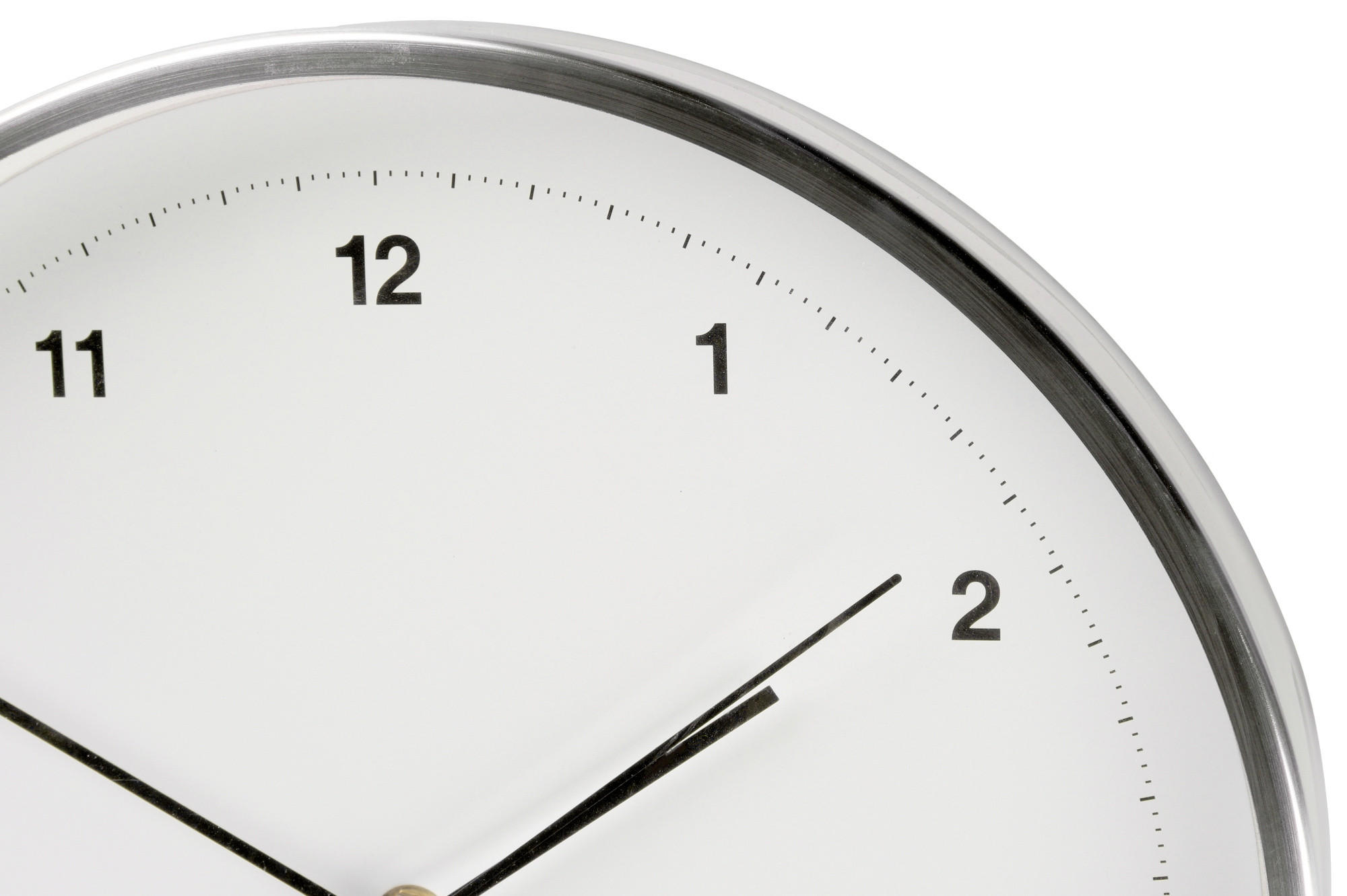 WANDUHR Silenzio Ø 30 cm - Weiß, Kunststoff (30/30/4cm)