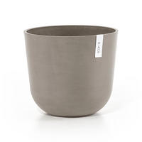 BLUMENTOPF mit Wasserreservoir Oslo 35/30,5 cm Taupe - Taupe, Kunststoff (35/30.5cm) - Ecopots
