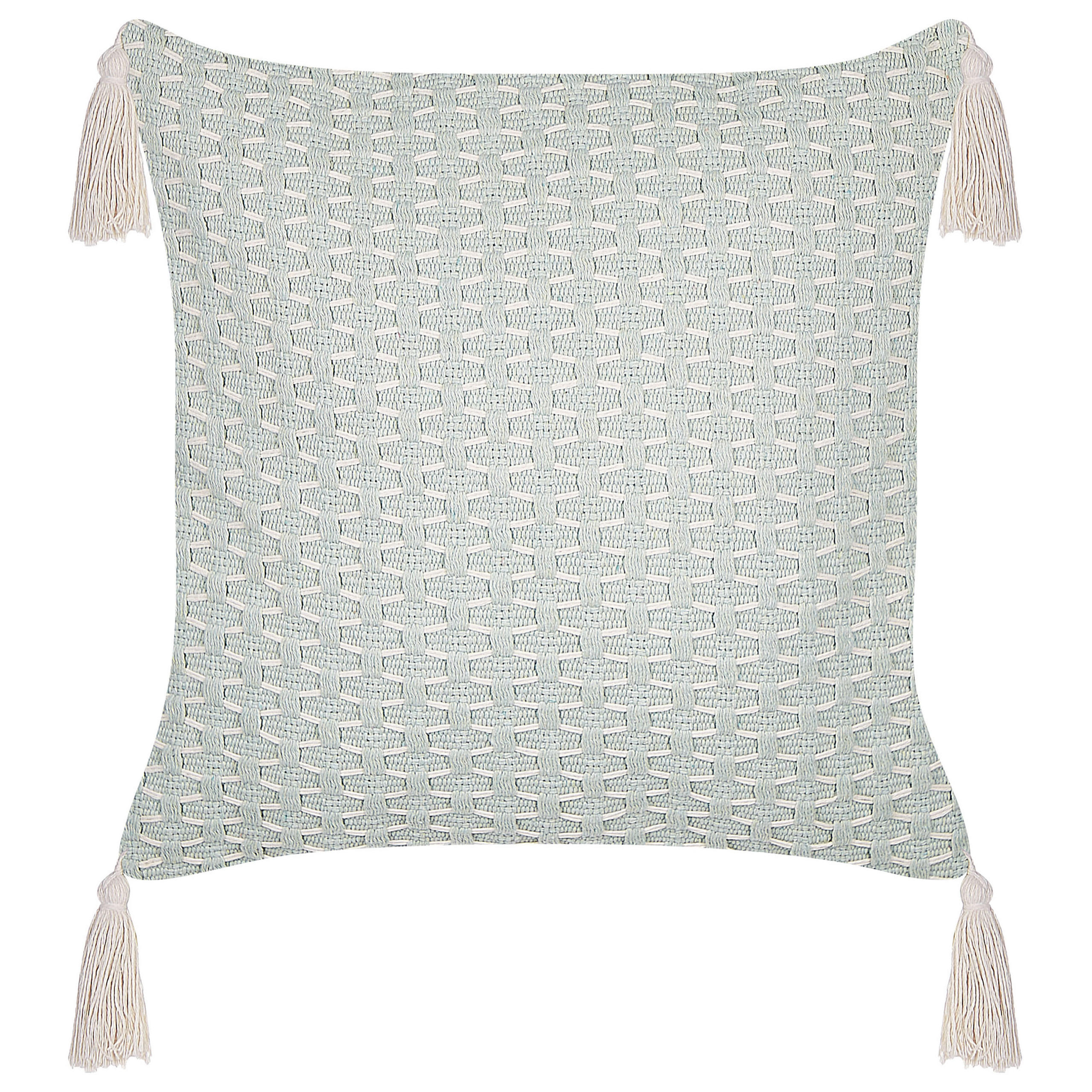DEKOKISSEN 2er-Set Mintgrün 42/42 cm Hakone - Mintgrün, Textil (42/42cm) - Beliani
