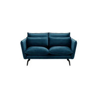 ZWEISITZER-SOFA Layla-Velluto 11 - Dunkelblau, Holz/Textil (171/95/98cm)