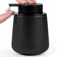 SEIFENSPENDER Keramik Schwarz 350ml - Schwarz, Keramik (5.8/12.5/9.2cm)
