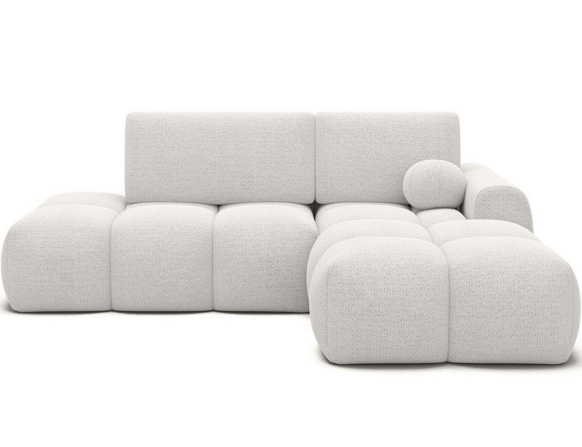 ECKSOFA VITTARIO mit Schlaffunktion & Bettkasten – Modernes L-Sofa 227 cm, inklusive Kissen - Weiß, Kunststoff (227/95cm) - Wohnideebilder