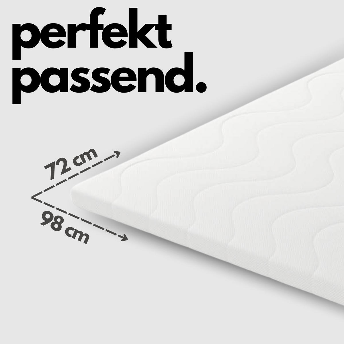 LAUFGITTER 75x100 cm mit Matratze & Schlupfsprossen - Black Edition - Premium Kollektion - Schwarz, Holz (100/74/75cm) - Sämann – make a difference.