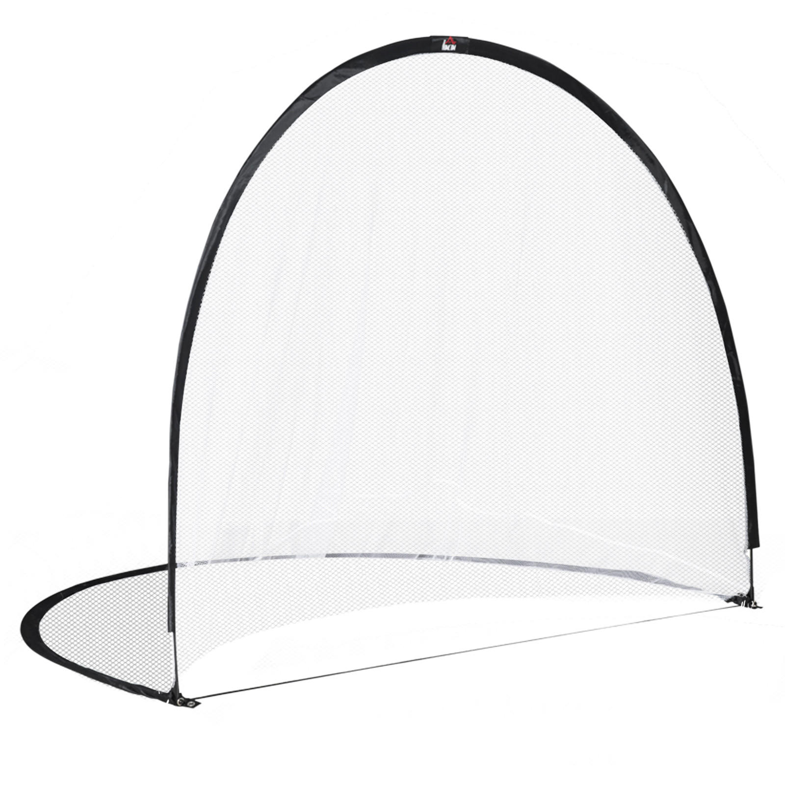 FUSSBALLTOR DE-18593 Pop-Up mit Tragetasche & Heringen Schwarz/Weiß - Schwarz, Kunststoff (203/247cm) - ComfortXL