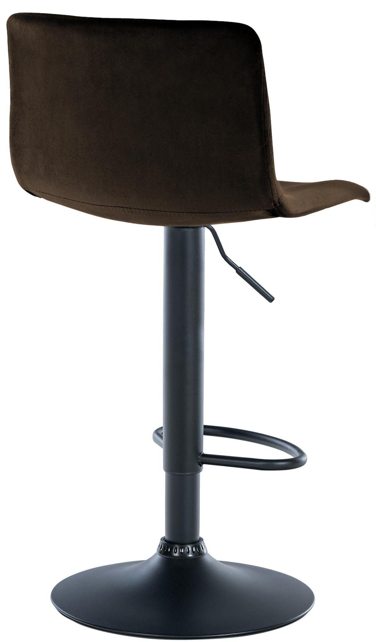 BARHOCKER Samt Braun - Braun, Textil (39/83/36cm) - CLP