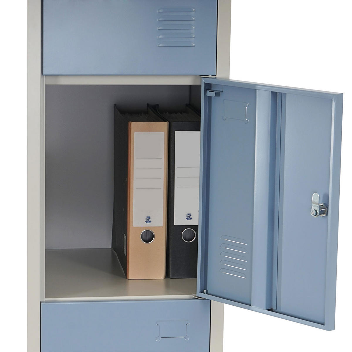SCHLIESSFACH Blau - Hellblau, Metall (38/180/45cm) - MCW