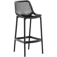 BARHOCKER Air 105x45x53 cm schwarz - Schwarz, Kunststoff (45/105/53cm) - furnicato