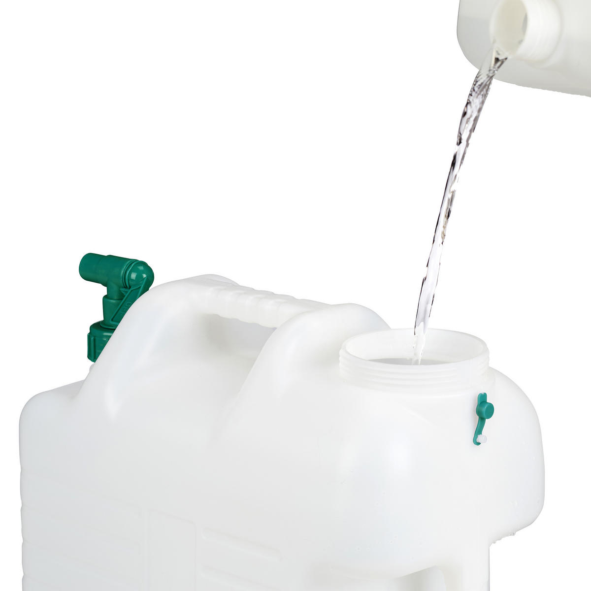 WASSERKANISTER - Weiß, Kunststoff (20L) - Relaxdays