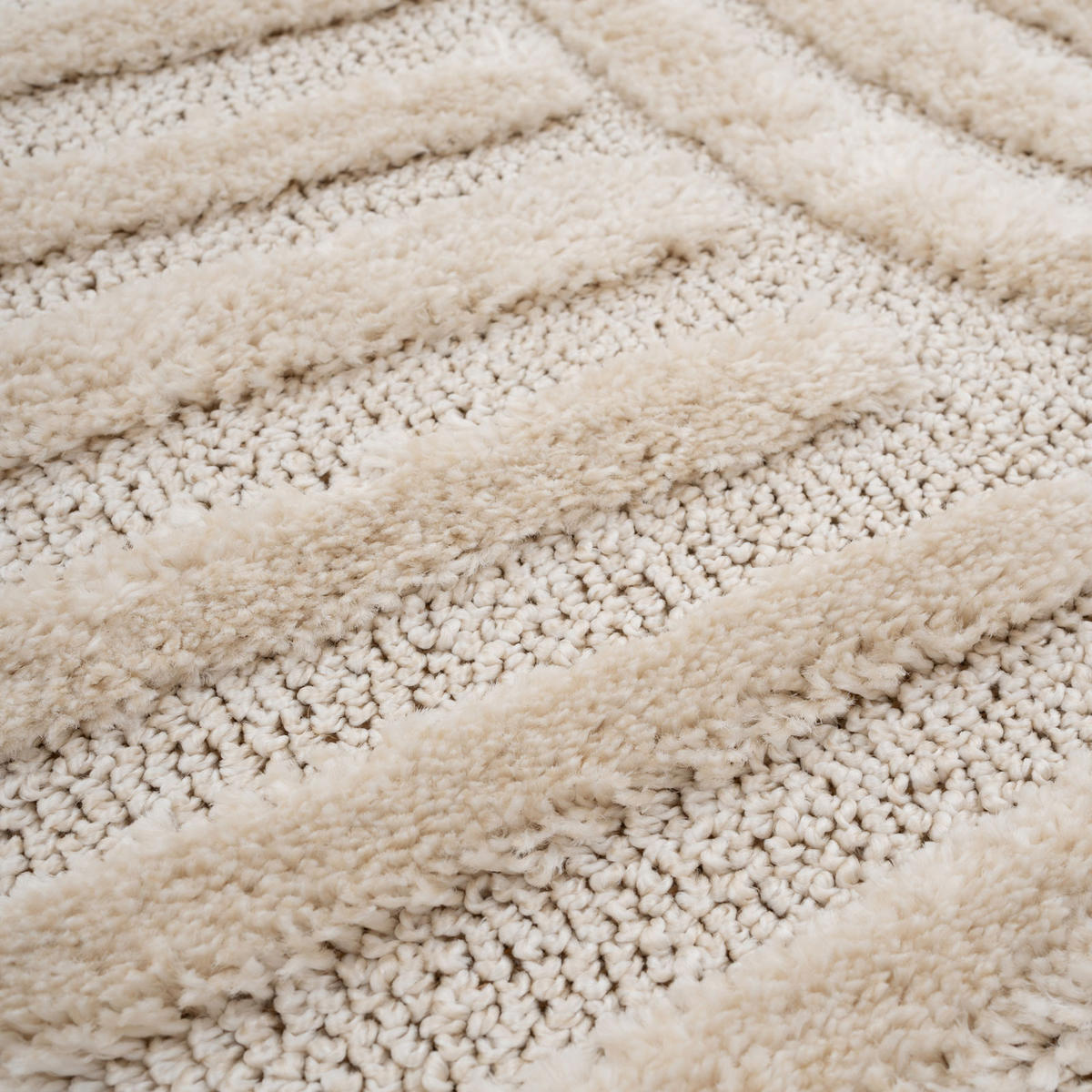 WEBTEPPICH Bow Beige - Beige, Textil (120/170cm) - Kukoon Rugs