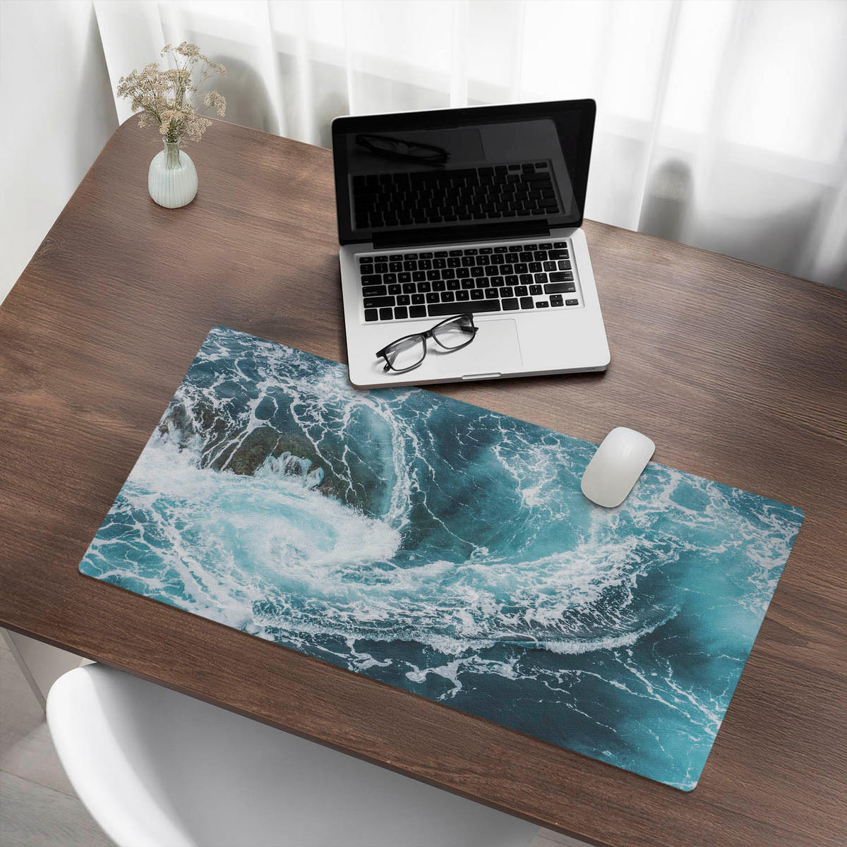 SCHREIBTISCHUNTERLAGE 90x45 cm Blau - Blau, Kunststoff (1.6/90/45cm) - Wallfluent