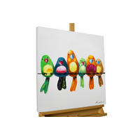 ÖLGEMÄLDE 60/60 cm - Beige/Multicolor, Holz/Textil (1.15/60cm) - KUNSTLOFT