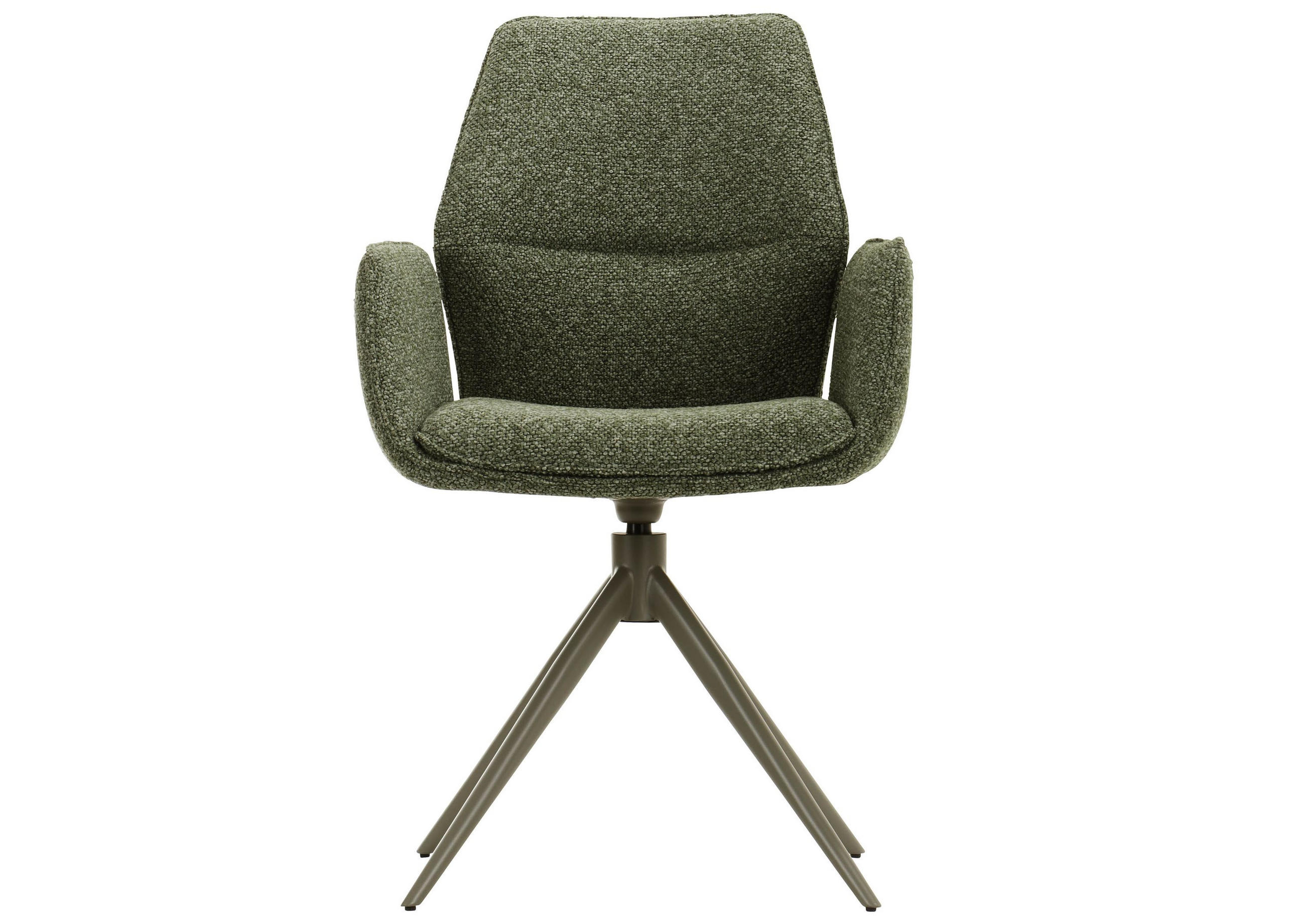 STUHL 100% Polyester 59 x 63 x 91 cm grün meliert POLSTERSTÜHLE #01 - Grün, Kunststoff (59/91/63cm) - Massivmoebel24