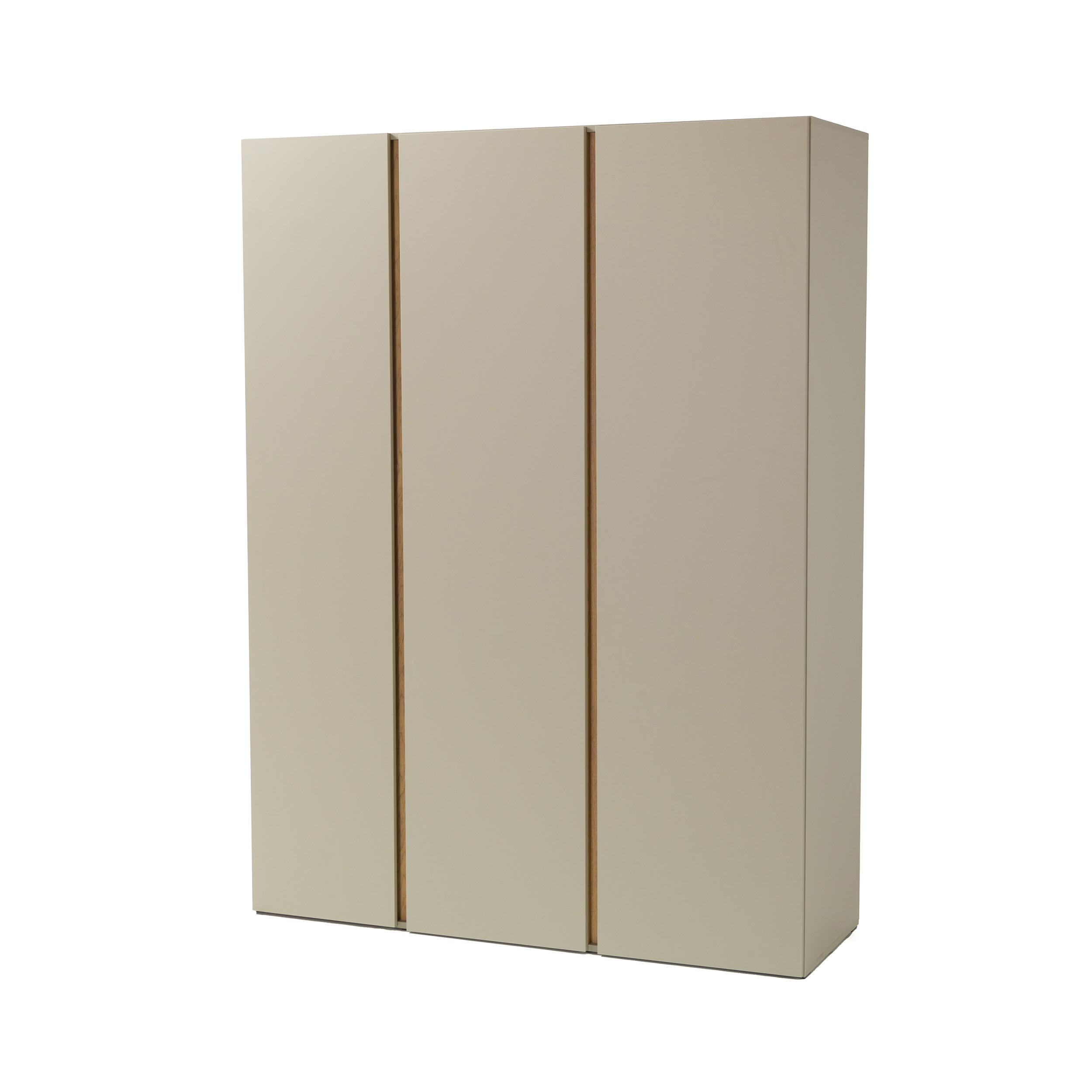 DREHTÜRENSCHRANK Lico mit 3 Türen, Eukalyptus - Eukalyptusholzfarben, Holzwerkstoff (145/195/50cm) - Beautysofa