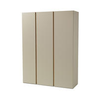 DREHTÜRENSCHRANK Lico mit 3 Türen, Eukalyptus - Eukalyptusholzfarben, Holzwerkstoff (145/195/50cm) - Beautysofa