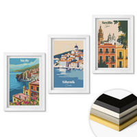 WANDBILDER 3er-Set - 20x30 cm Weißer Rahmen - Stadtlandschaften mit Gebäuden - Weiß, Kunststoff (20/30cm) - ArtPrintCave