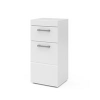 STŘEDNÍ SKŘÍŇKA Luna Bílá - bílá, kompozitní dřevo (37/79/32.6cm) - Vicco