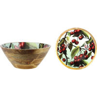 SCHALE Cherry Charm Mangoholz Ø30 cm - Naturfarben, Holz (30cm) - FURNARO