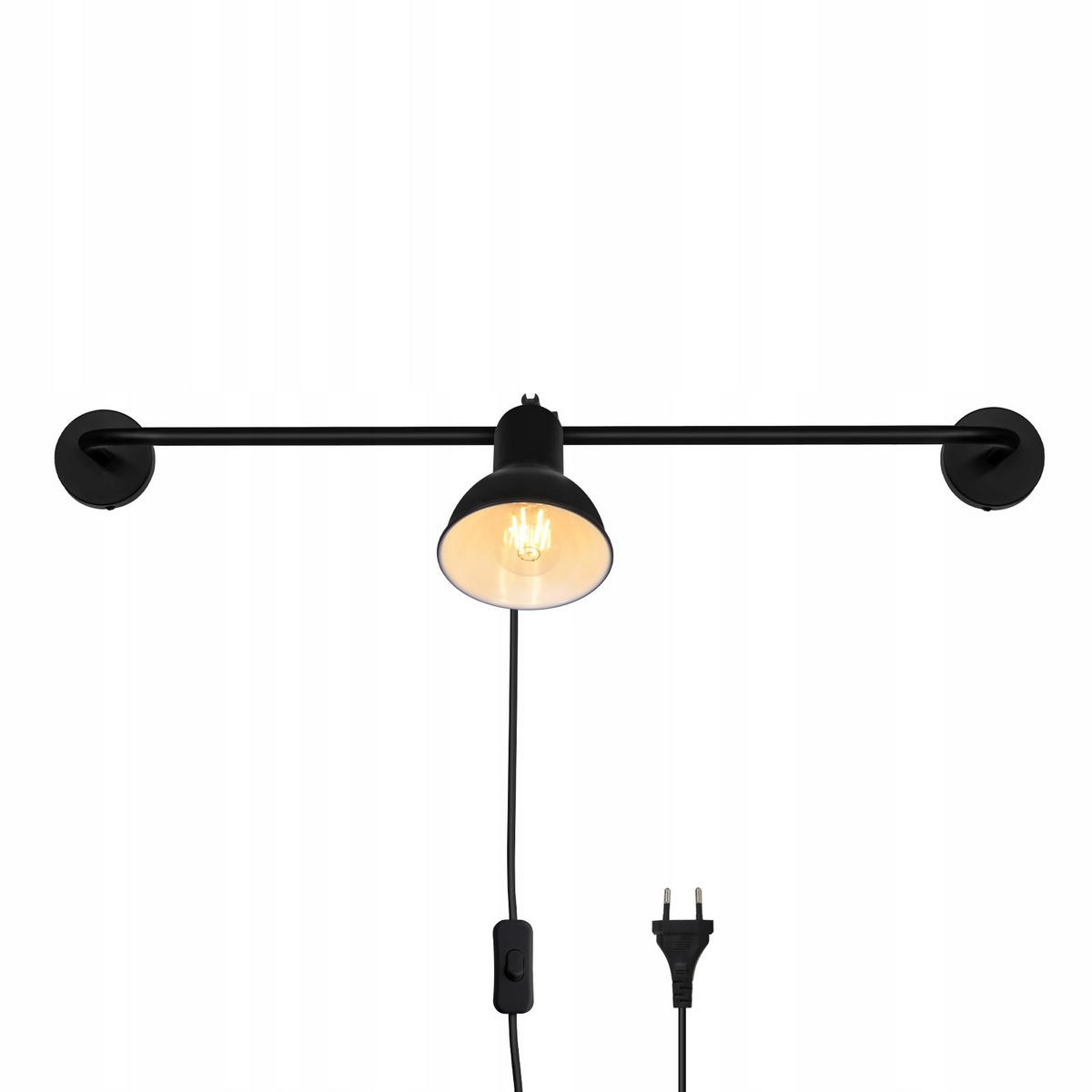 WANDLEUCHTE Frida - Schwarz, Metall (8/8/77cm) - Nettlife