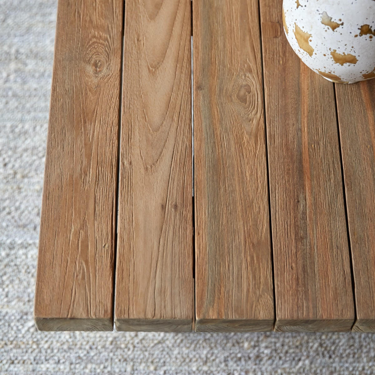 COUCHTISCH Joaquin Natur aus Teak - Naturfarben, Holz (80/150/45cm) - Tikamoon