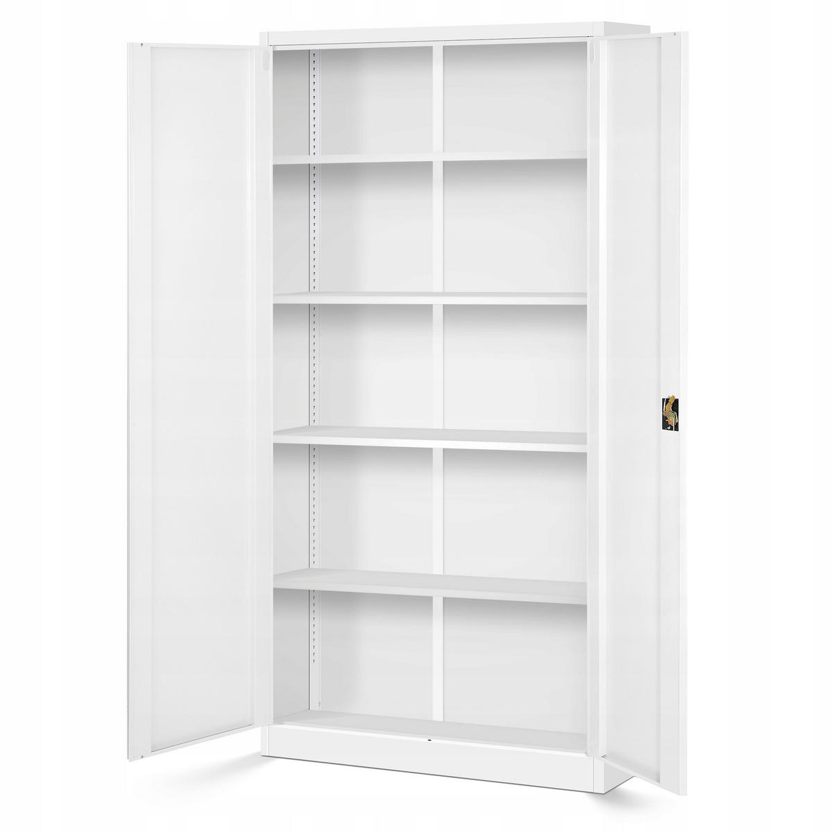 AKTENSCHRANK JAN 185x90x45 cm - Weiß, Metall (90/185/40cm) - Jan Nowak