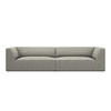 SOFA Ruby aus Cord hellgrau 4 Sitzplätze - Hellgrau, Textil (93/69/302cm) - Micadoni