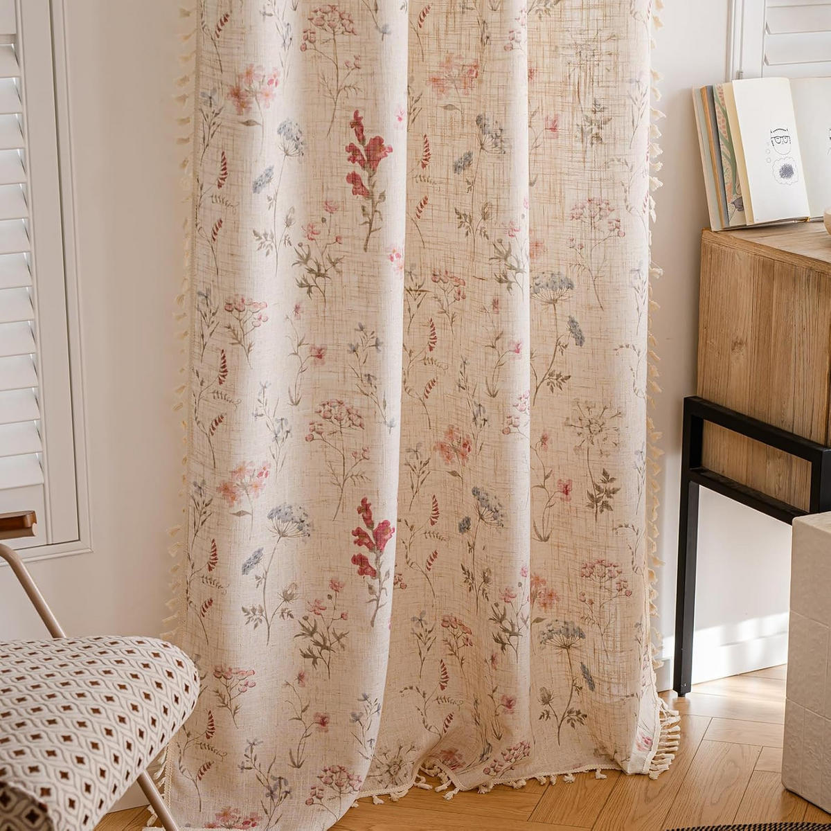 VORHÄNGE – 150 cm breit, 200 cm lang – 2 Schals - Weiß, Textil (200/1/150cm)