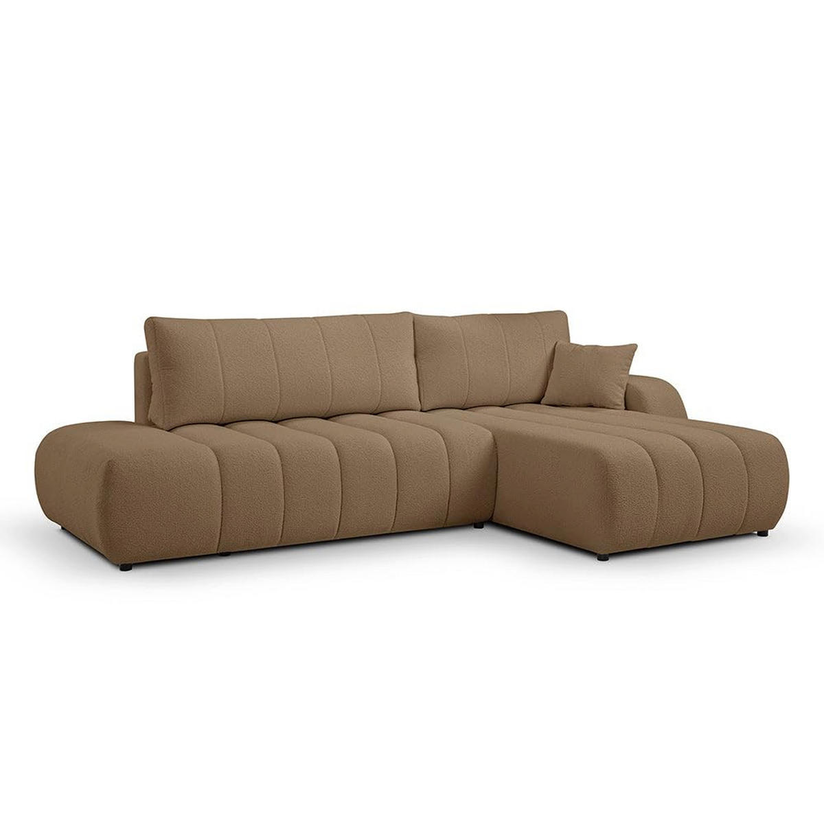 ECKSOFA BALOA Braun - Braun, Textil (276/88/176cm) - Pillovely