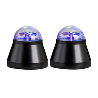 LED DEKOLEUCHTE Kunststoff Schwarz 2er Set - Schwarz, Kunststoff (10/10/10.5cm)