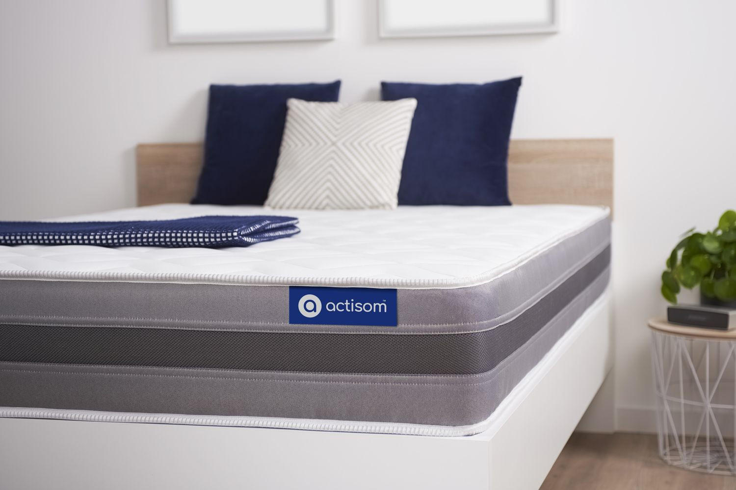 MATRATZE Actilatex relax Latex und Memory-Schaum 80 x 200 cm h2 - Weiß, Textil (80/200cm) - ACTISOM