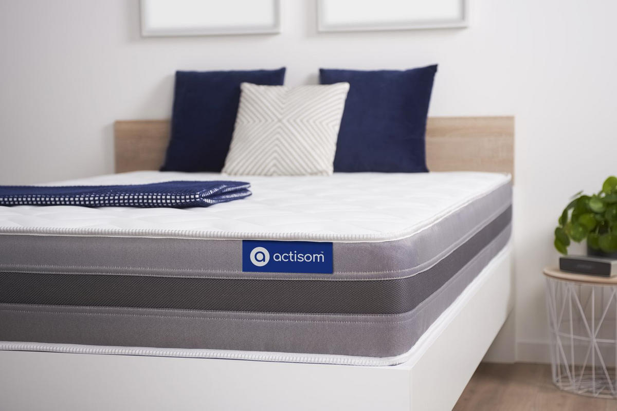 MATRATZE Actilatex relax Latex und Memory-Schaum 120 x 195 cm h2 - Weiß, Textil (120/195cm) - ACTISOM