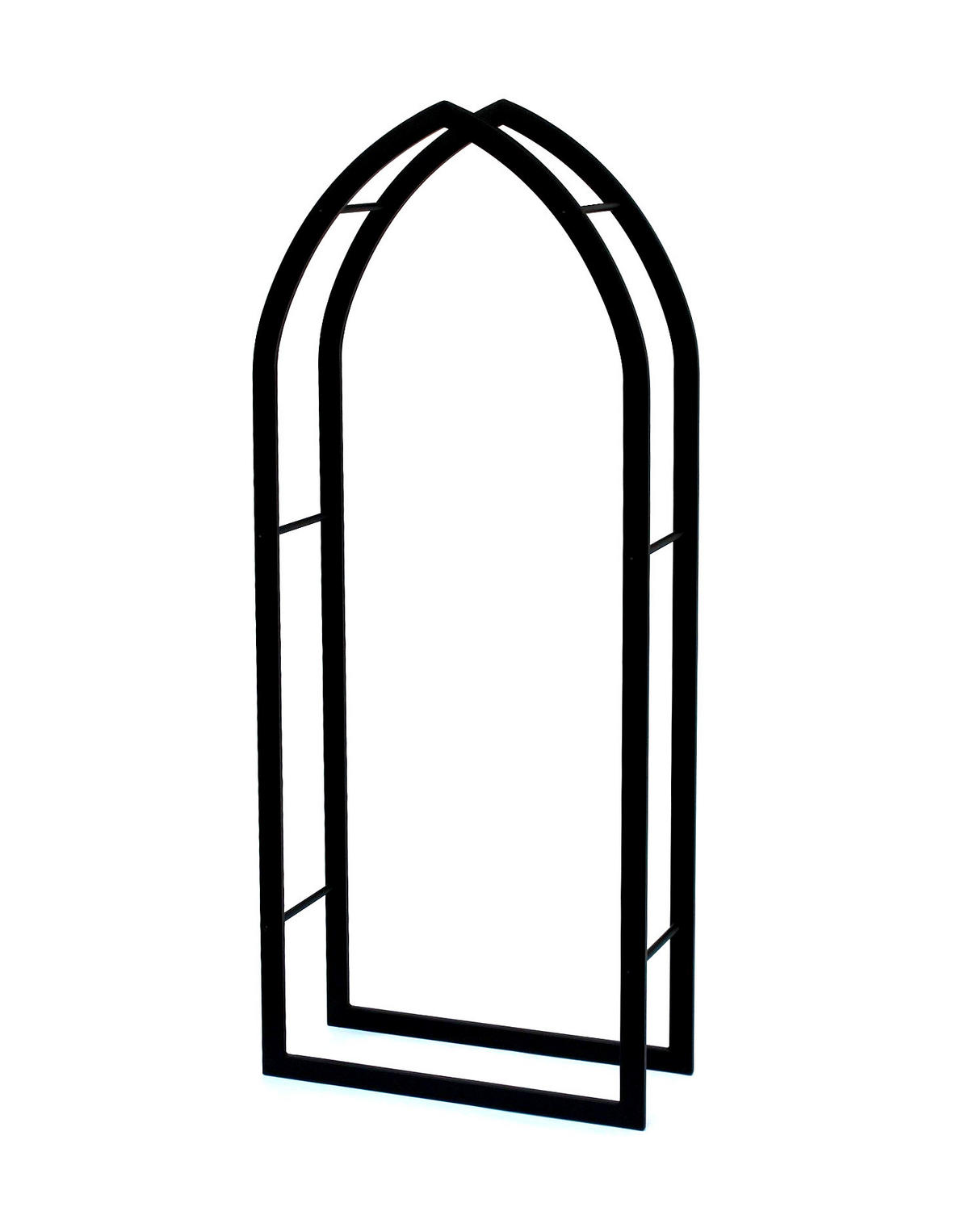 KAMINHOLZREGAL MOS Innen Schwarz Metall 123 cm - Schwarz, Metall (50/123/19cm) - DanDiBo