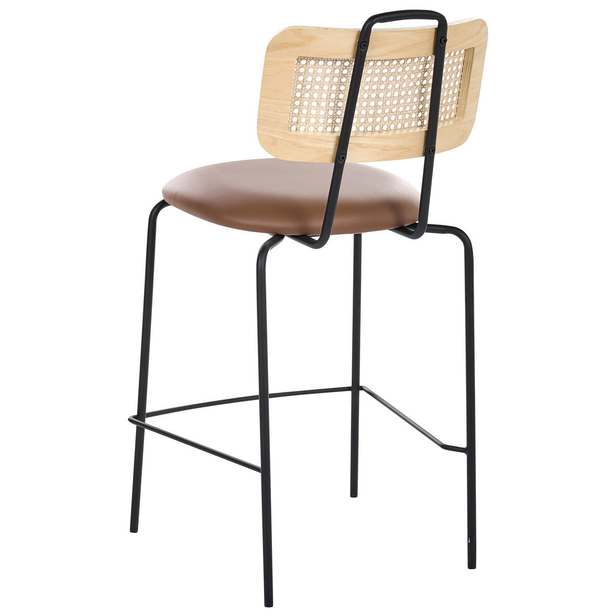 BARSTUHL 2er-Set Braun Adelanto - Braun, Textil (48/97/52cm) - Beliani