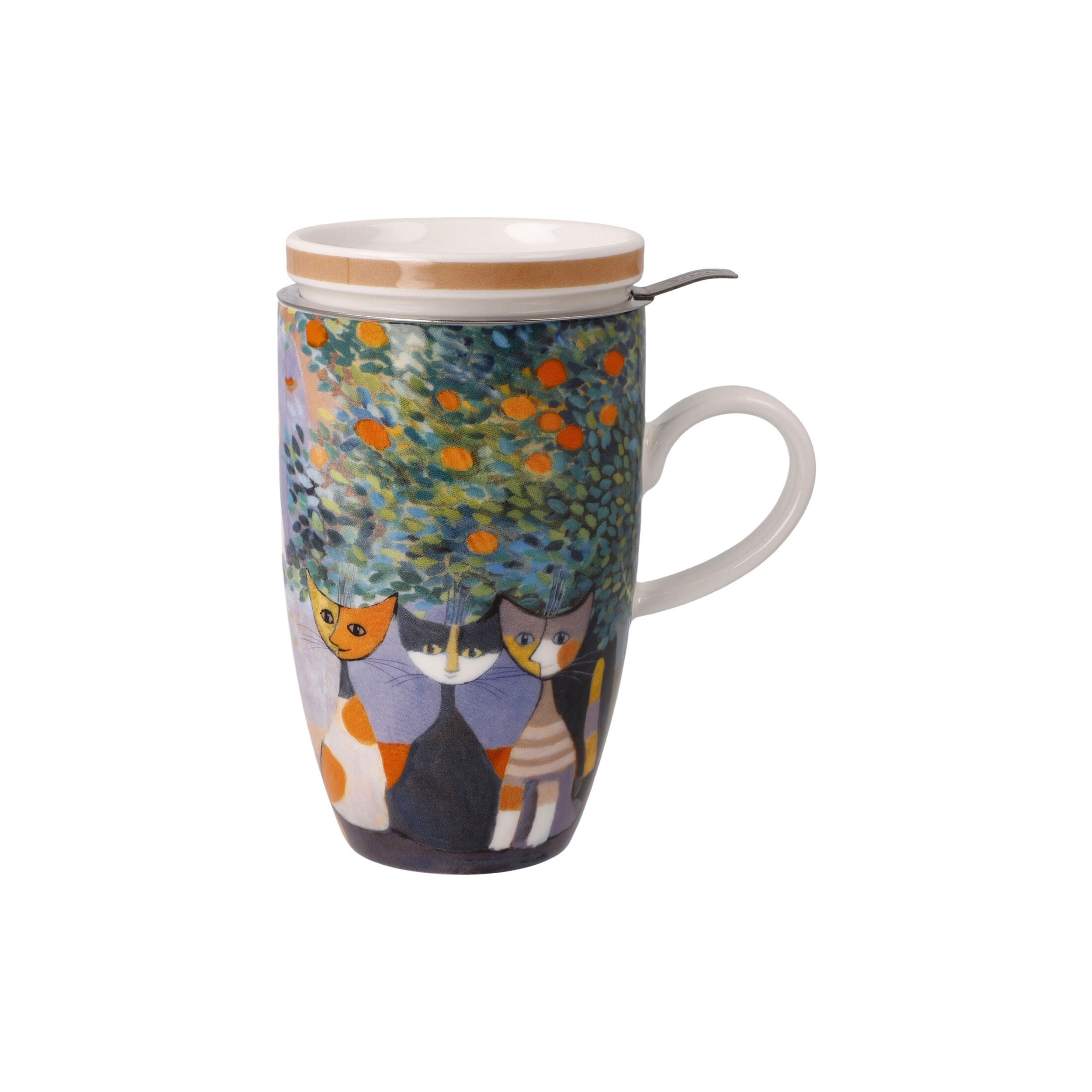 TEETASSE Rosina Wachtmeister - Tempi felici, Fine Bone China, Bunt, 0.45 L - Multicolor, Keramik (0.45L) - Goebel