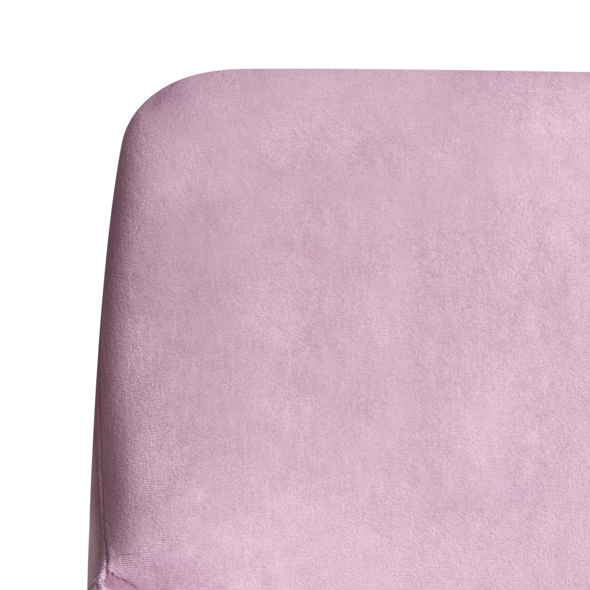 SCHREIBTISCHSTUHL Samtstoff Pastellrosa Altona - Pink, Textil (59/84/59cm) - Beliani