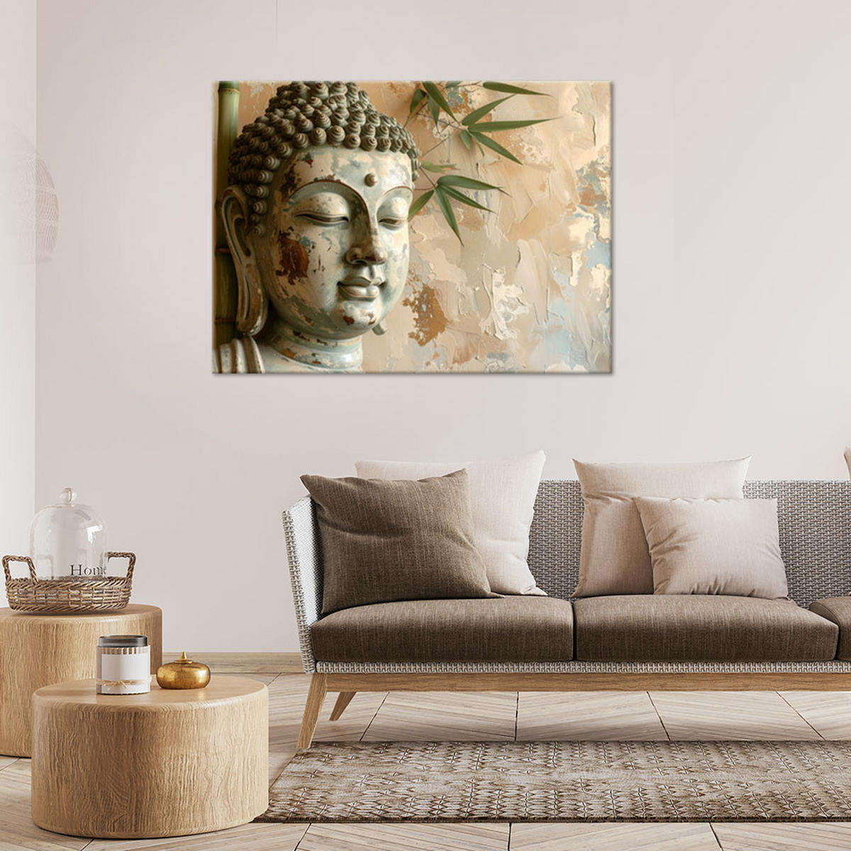 LEINWANDBILD Zen und Orientalisch 60x40cm - Beige, Textil (60/40cm) - Feeby