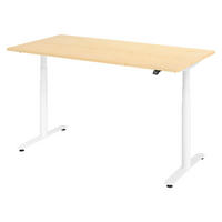 SCHREIBTISCH elektrisch Bluetooth & App XDLR 160/80/72 cm in Ahornfarben/Weiß - Ahornfarben/Weiß, Holzwerkstoff (160/80/72cm) - bümö