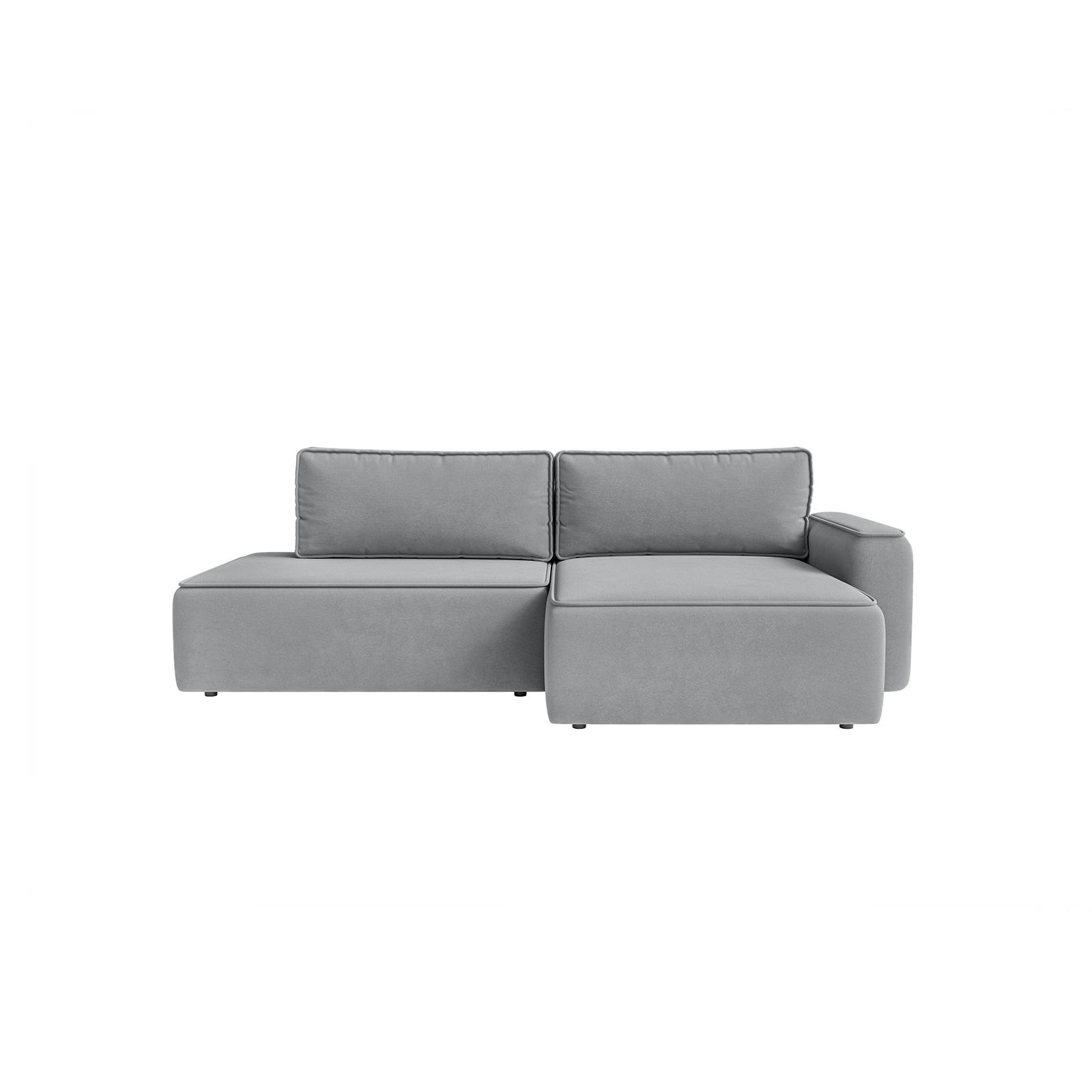 ECKSOFA Sarro mit Schlaffunktion, Grau - Grau, Textil (260/165cm) - Fedve