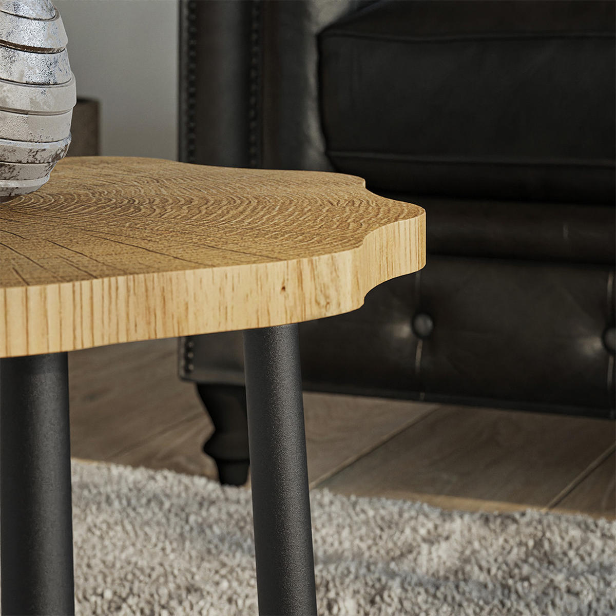 KONFERENČNÍ STŮL Ringo Dub - barva dubu, kompozitní dřevo (50/50/2.5cm) - Vicco