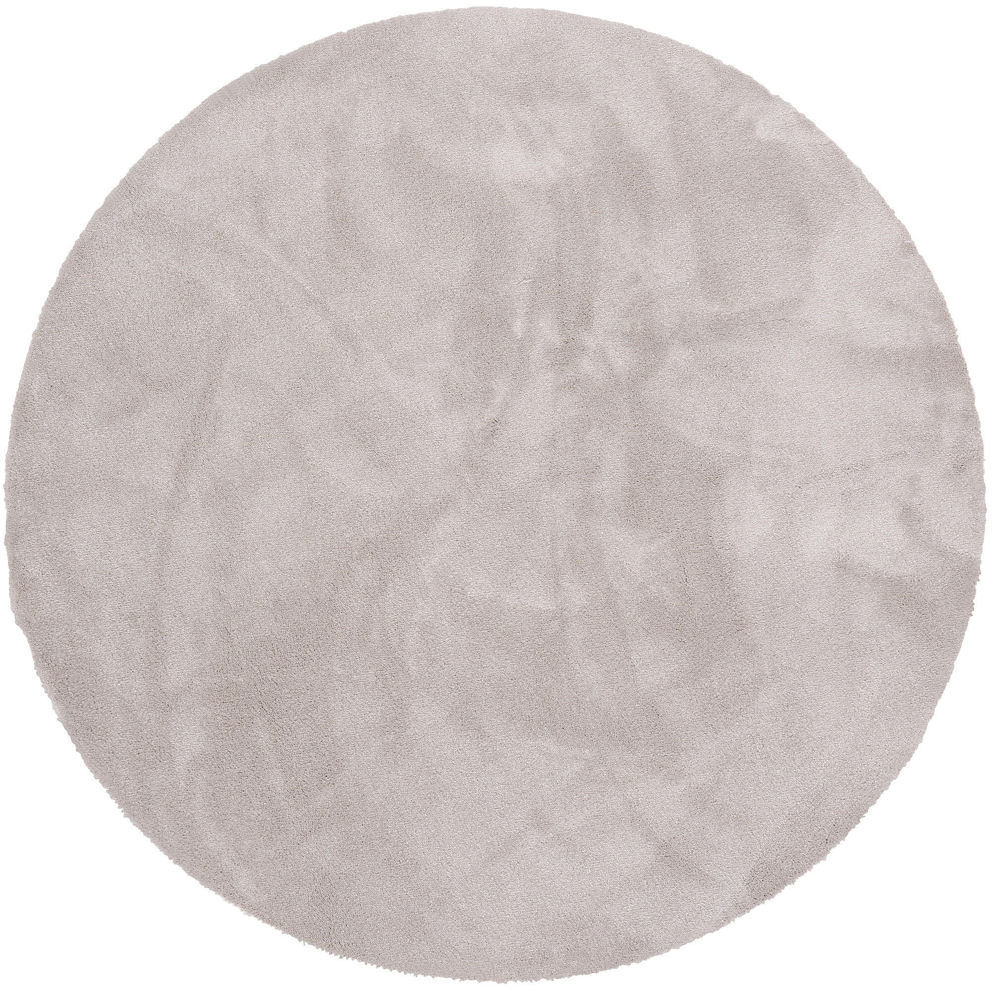 HOCHFLORTEPPICH LIVORNO RUND SUPER SOFT - Grau, Textil (133/133cm) - Snapstyle