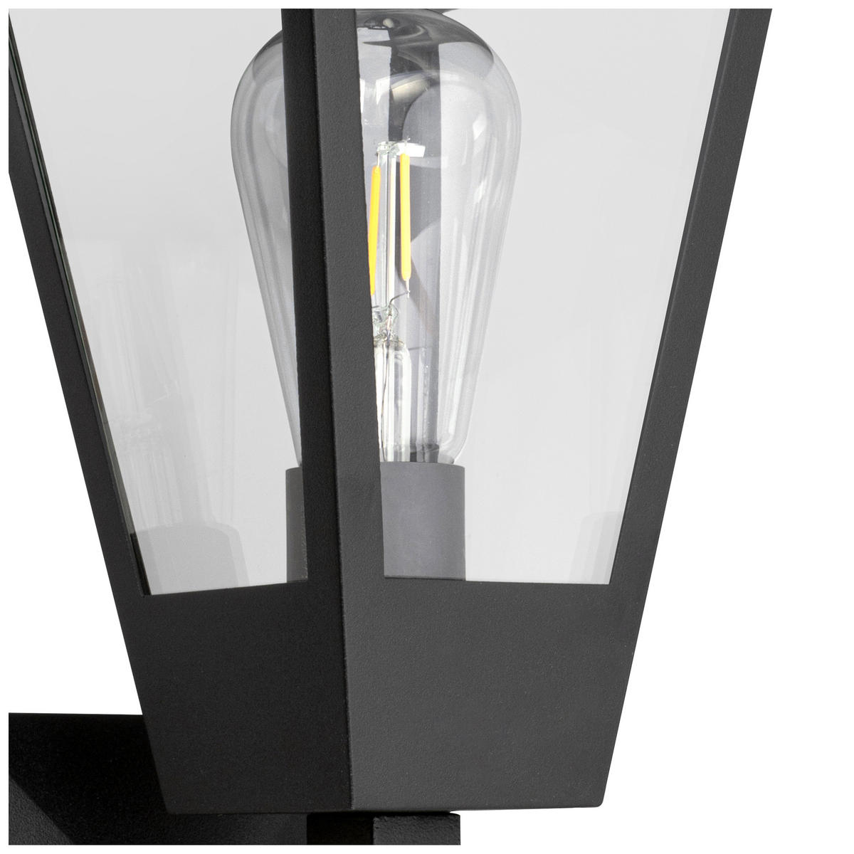 AUSSENWANDLEUCHTE Westcliff Anthrazit/Transparent 19,9/14/32 cm - Multicolor, Metall (14/32/19.9cm) - Brilliant